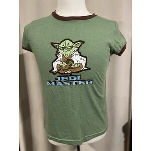 Vintage Star Wars T‎ Shirt Yoda Master Jedi Youth Large